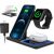 3 in 1 Wireless Charger, 18W Qi-Certified Fast Charger Pad Stand Charging Station Dock for iWatch Series SE 6/5/4/3 Airpods for iPhone 13/12 /11/Pro Max/12 Mini /XR Max 8 Plus (With QC3.0 Adapter)