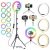 10″ RGB Selfie Ring Light w/ Tripod Stand & Phone Holder 3 Modes 10 Brightness Level 120 LED Bulbs Dimmable Selfie Ringlight for Live Stream Makeup YouTube Video Photography Shooting