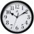 Infinity Instruments 10″ x 10″ Black Analog Round Classic Wall Clock, 20048BK-4400