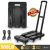 M BUDER Folding Hand Truck, 500 LBS Heavy Duty Luggage Cart, Utility Platform Cart with 6 Wheels for Luggage, Travel, House, Office, Shopping, Moving Use – Black Folded Size is 11.8 x 17.7”