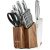 McCook MC20 17pcs Kitchen Knife Set with Block Cutlery Knife Block Set Stainless Steel