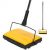 Eyliden Carpet Sweeper Cleaner Manual Hand Push Sweeper for Home Office Low Carpets Rugs Undercoat Carpets Pet Hair Dust Scraps Paper Small Rubbish Cleaning with a Brush Yellow