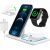 2022 Upgraded Wireless Charging Station, 18W 3 in 1 Charger Station, Qi-Certified Fast Charging Dock Stand for iWatch Series 6/SE/5/4/3/2, Compatible with iPhone 13 12 11 Pro/XS/XR/8/Samsung & AirPods