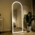 BEAUTYPEAK 64″ x 21″ LED Arched Full Length Mirror Standing Floor Mirror,White