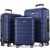 SHOWKOO 3 Piece Luggage Set Expandable ABS Hard Shell luggage TSA Lock Hardside Double Spinner Wheels Suitcase