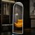 BEAUTYPEAK LED Arched Full Length Mirror 64″ x 21″ Standing Floor Mirror, Black