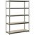Muscle Rack 48″W x 18″D x 72″H 5-Shelf Steel Freestanding Shelves, Silver