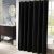NIUTA Shower Liner, Standard Shower Curtain Liner Fabric 72 x 72 inch Full Size, Hotel Quality, Washable,Water Proof, Bathroom Curtains with Grommets, Black