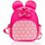 Small Cute Pink Backpacks for Little Girls Cartoon Mouse Ears Daypack Kids Travel Backpack Bowknot Toddler Baby Preschool Backpack