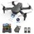 AUOSHI Mini Foldable Drone, 1080P HD FPV Camera Wifi RC Quadcopter, Voice/Gesture Control, for Kids and Beginners Black